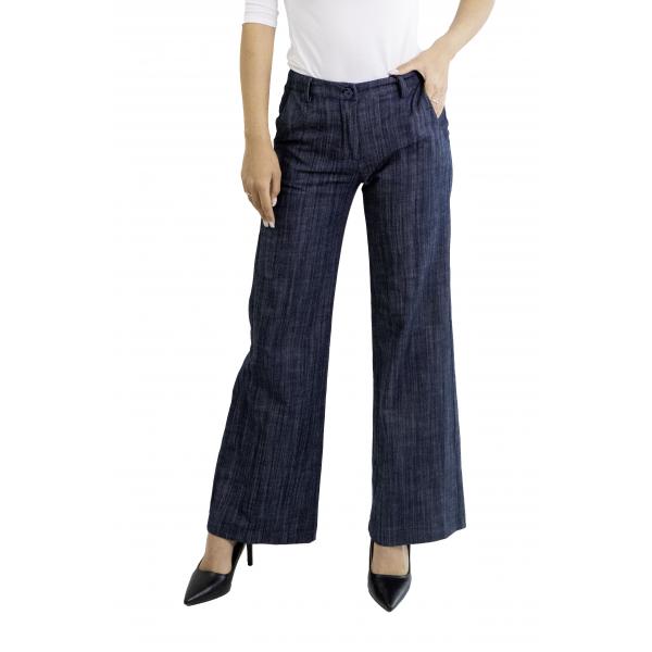 Pantalone palazzo denim Luna